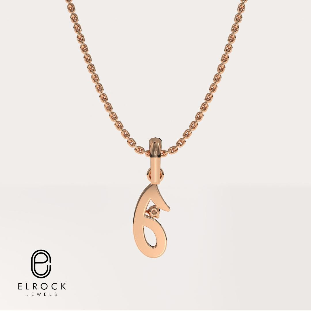 14K Gold Enamel Alphabet Pendant J Initial Jewelry