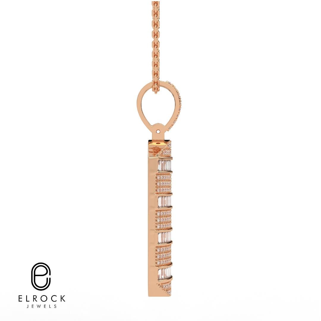 14K Gold Dog Tag