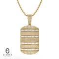 14K Gold Dog Tag