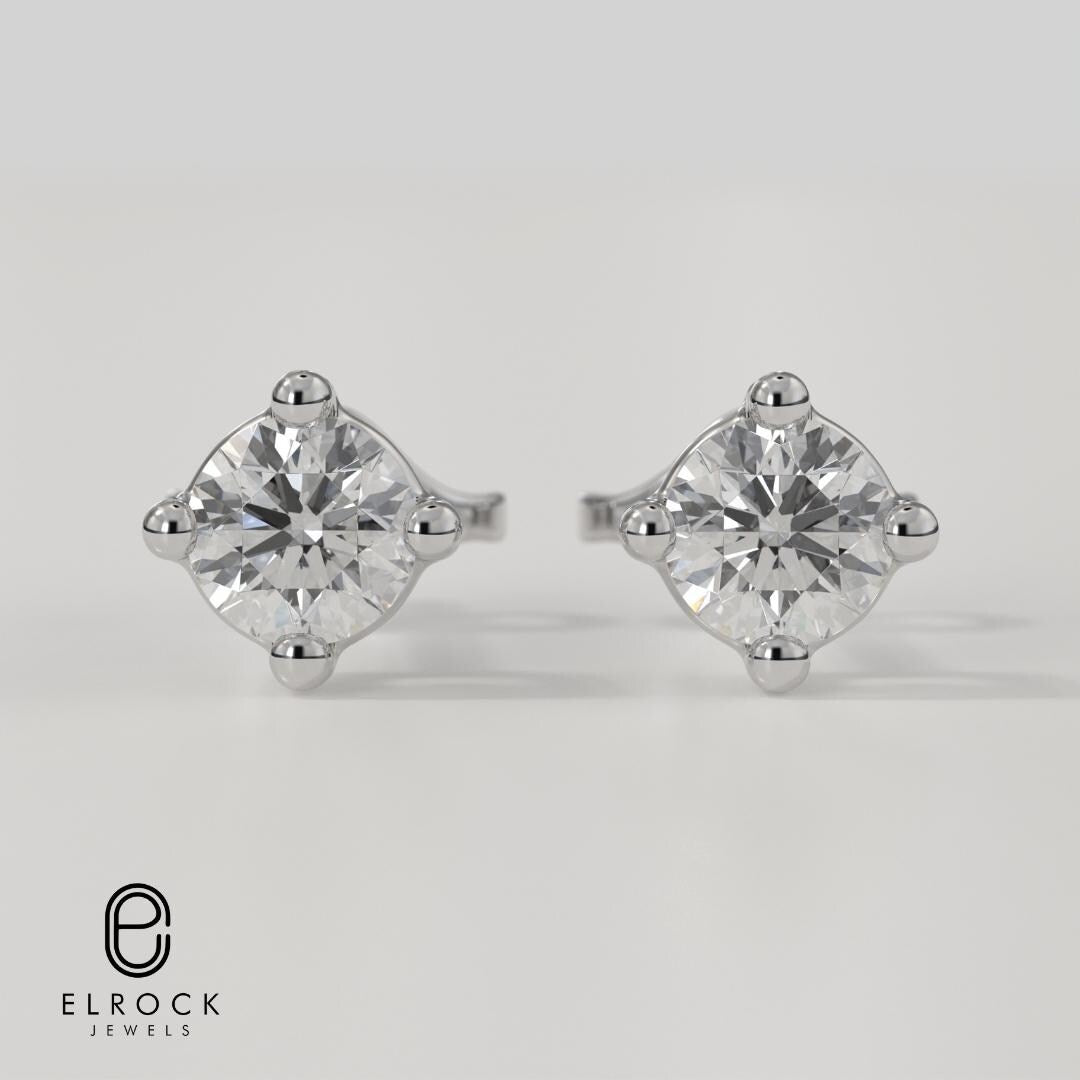 Gold Diamond Earring