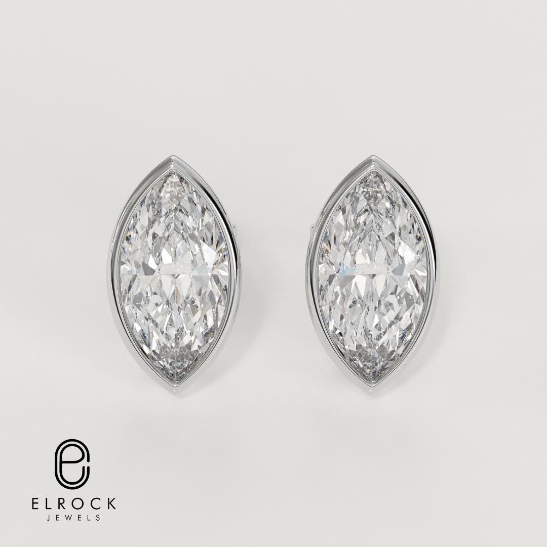 Marquise Diamond Earrings
