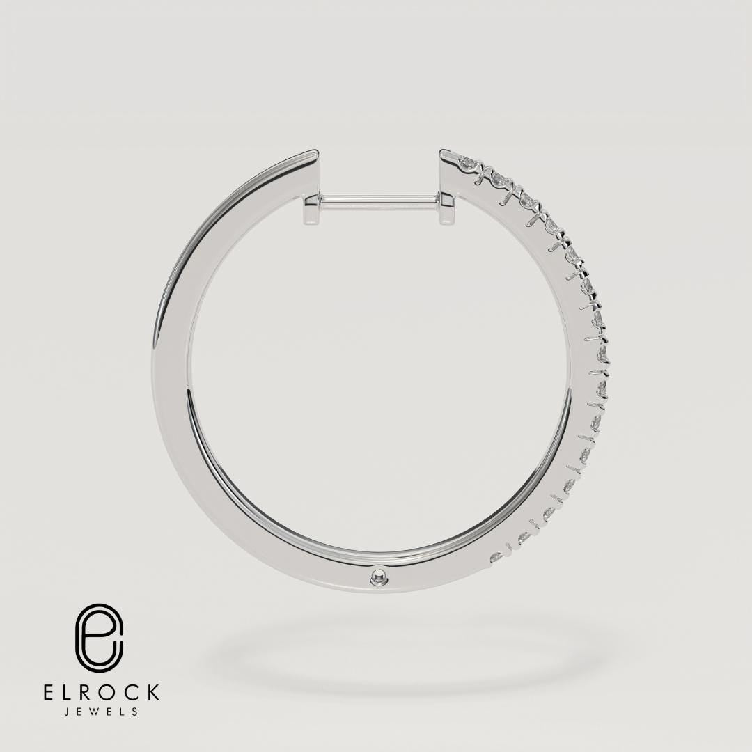 Diamond Hoop Earring