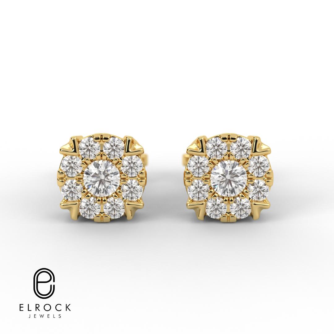 Cluster Flower Studs Earring