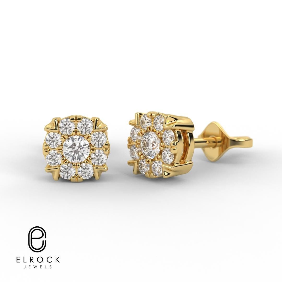 Cluster Flower Studs Earring