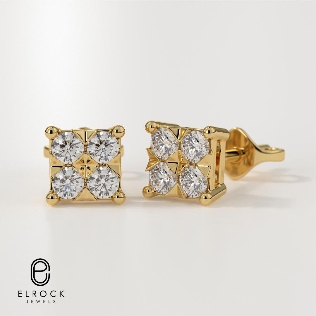 Diamond Stud Earrings