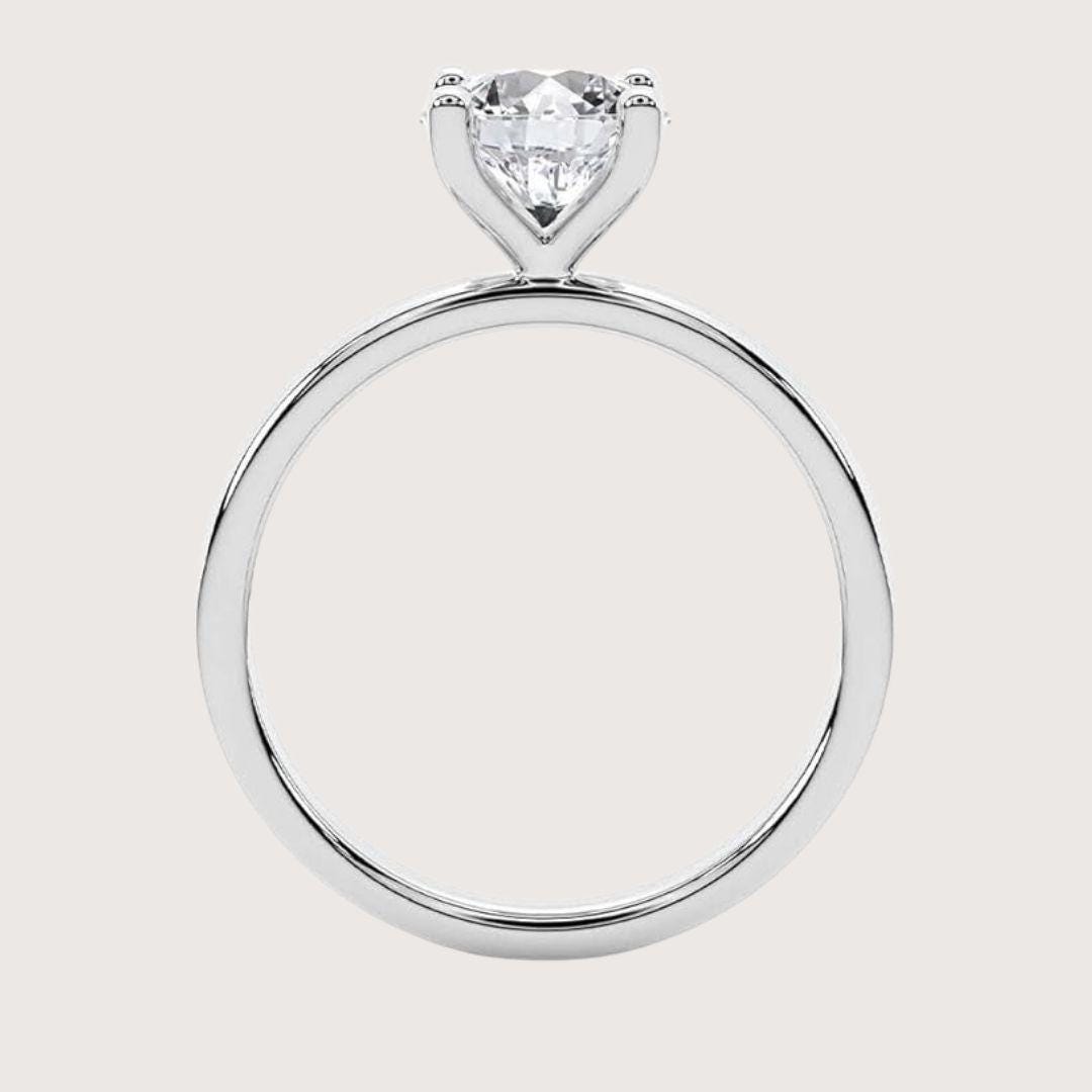 14K Gold 3CT Heart shape Lab grown Diamond Engagement Ring
