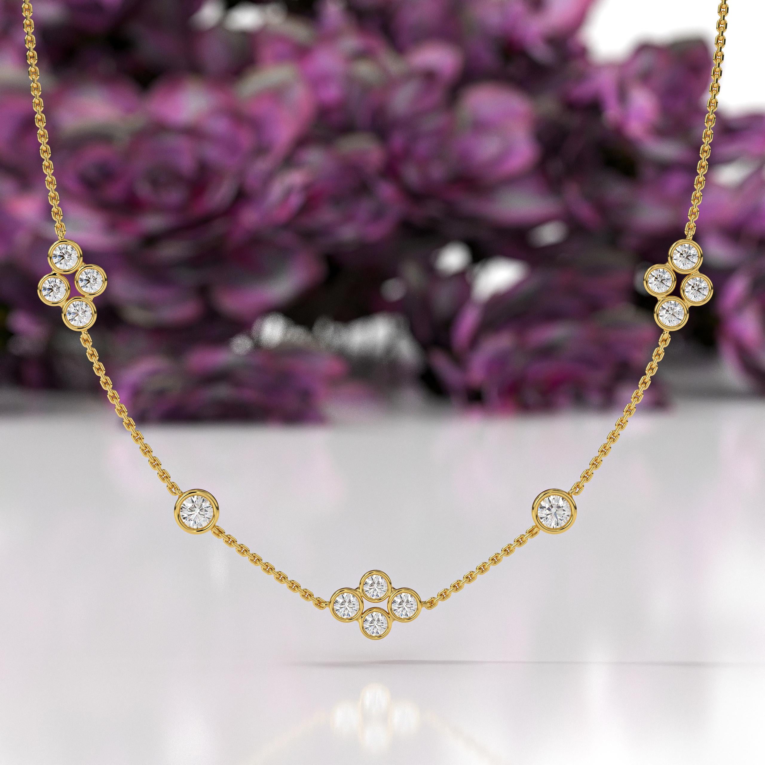 14K Gold Lab Grown Diamond Necklace