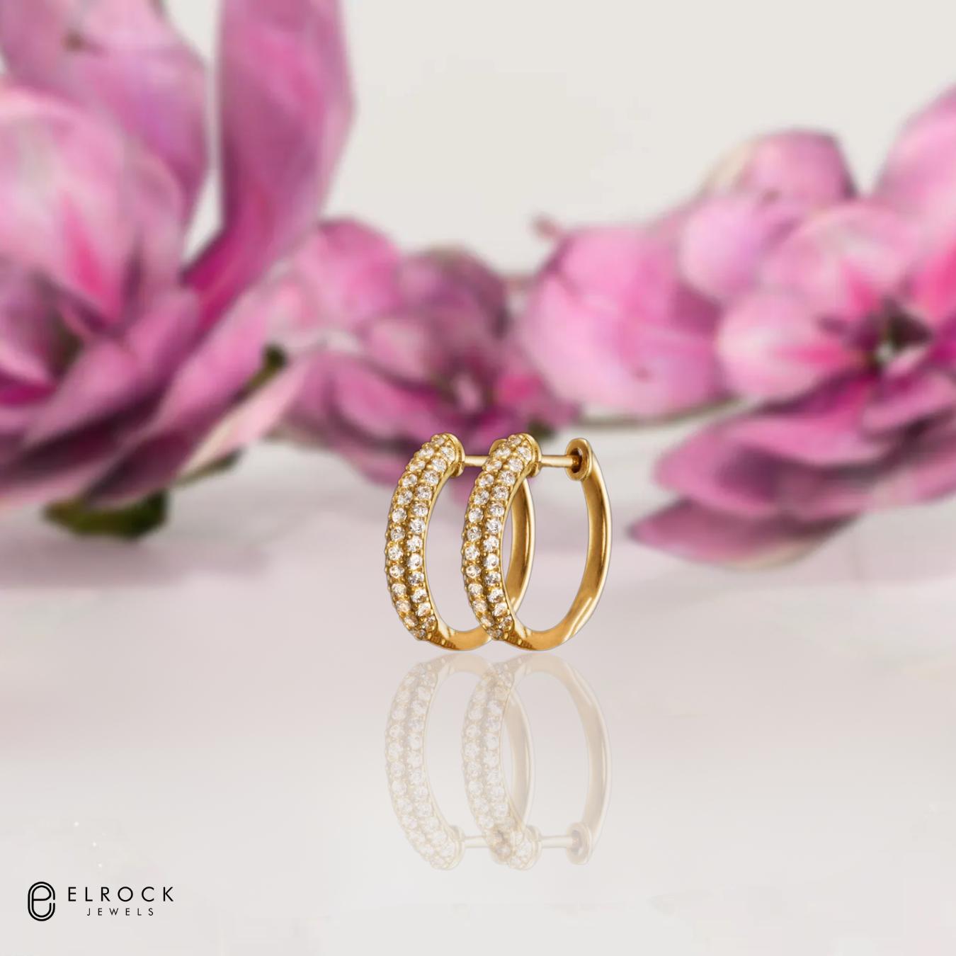 Round Diamond Earring