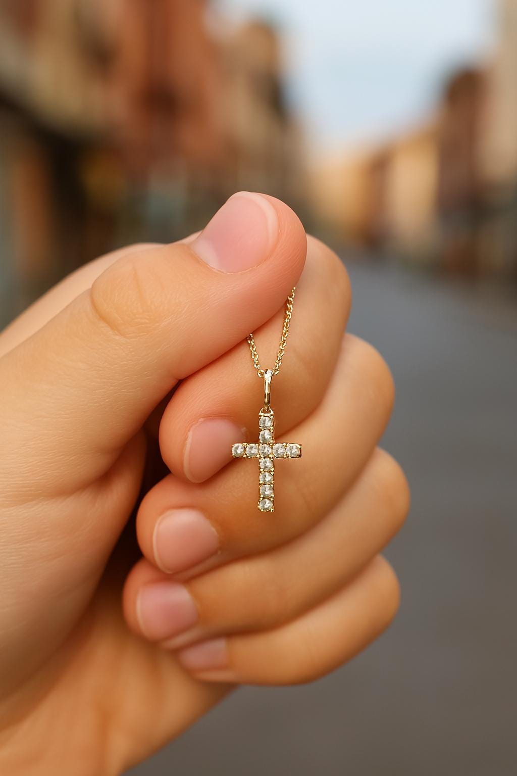 Cross Diamond Pendant