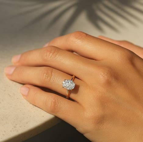 Oval Diamond Ring