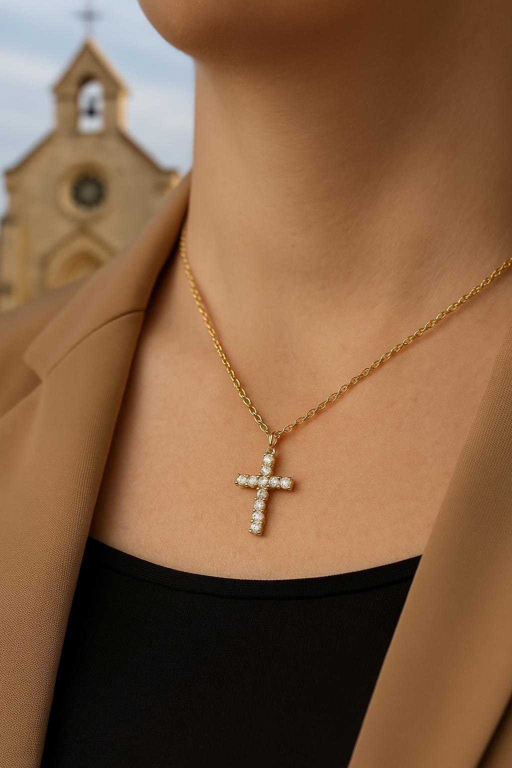 Cross Diamond Pendant