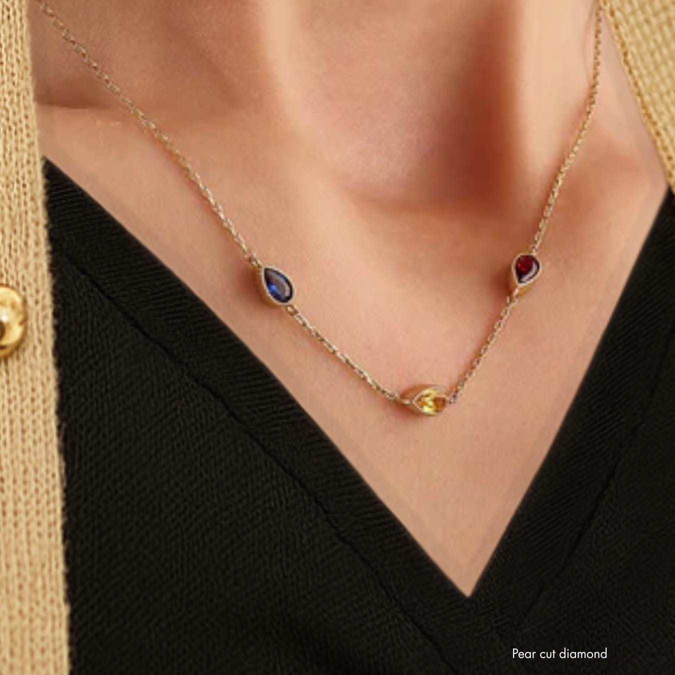 Multi Birthstone Necklace