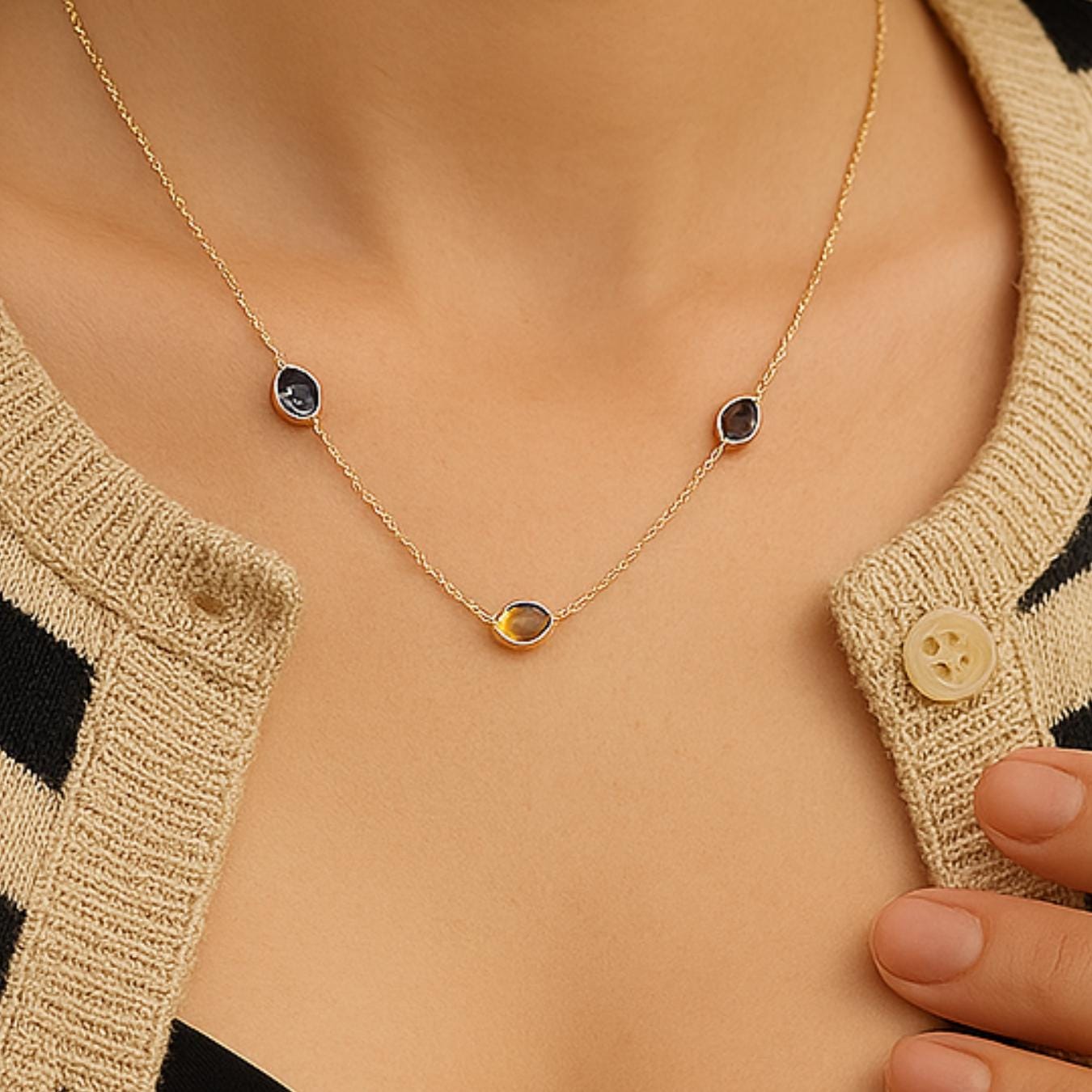 Multi Birthstone Necklace