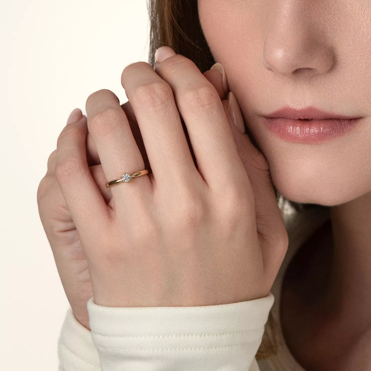 Round Solitaire Diamond Ring