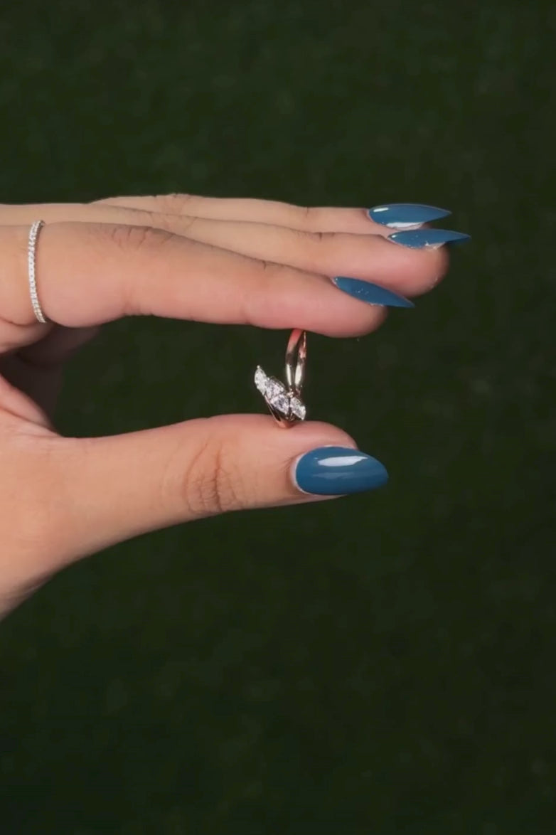Marquise Cut Lab Grown Diamond Ring