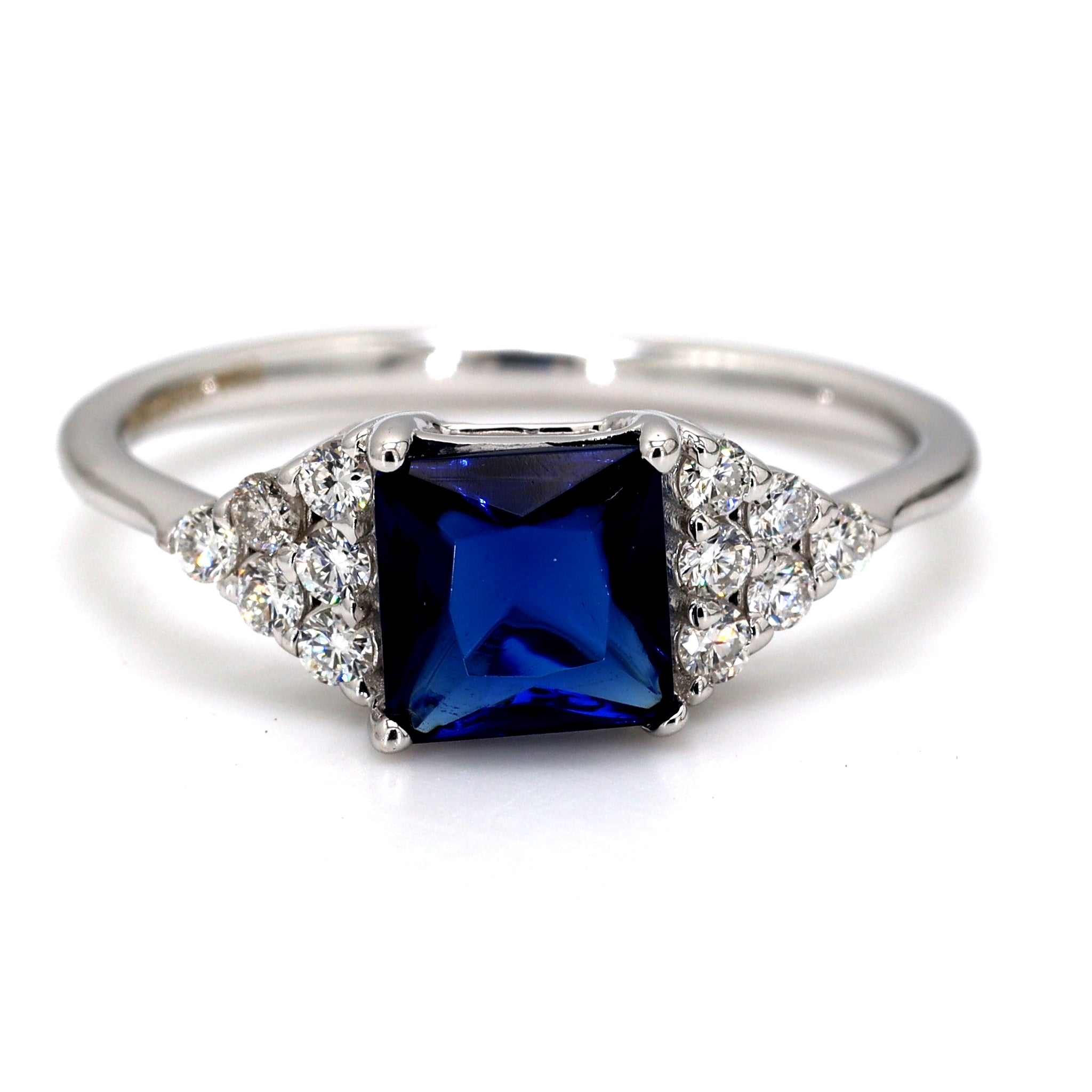 Vintage Sapphire Ring, Blue Gemstone Engagement Ring, September Birthstone r Ring
